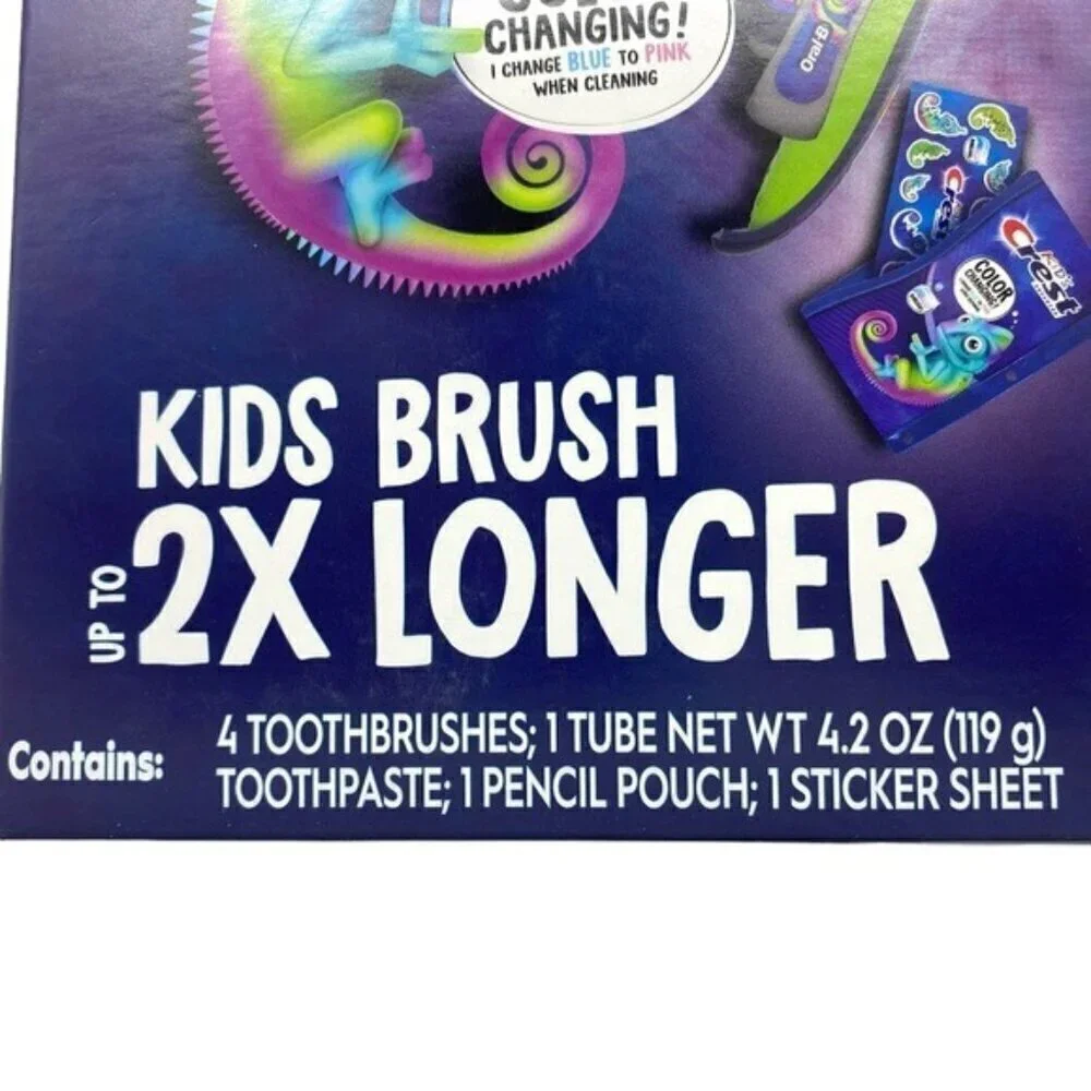 Crest + Oral B Toothbrush Toothpaste Special Edition Kids Gift Set